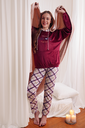 W24 J&amp;A Checkers 9072 Pyjama
