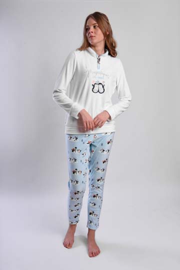 W24 J&amp;A Penguin on ice 9161 Pyjama