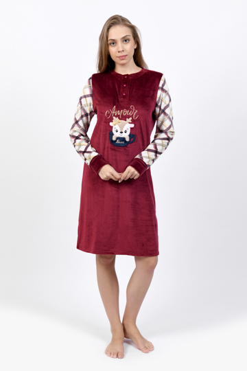 W24 J&amp;A Checkers 9070 Night Dress