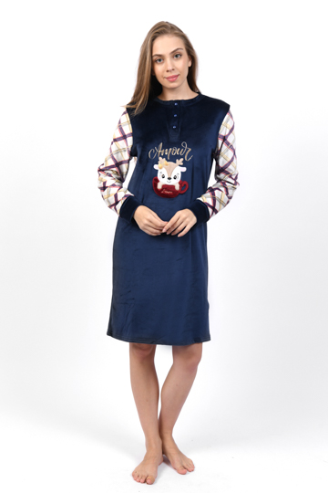 W24 J&amp;A Checkers 9070 Night Dress