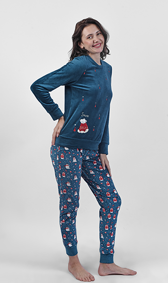 W24 J&amp;A Bear in Christmas 9221 Pyjama