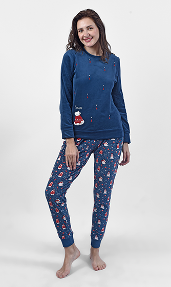 W24 J&amp;A Bear in Christmas 9221 Pyjama