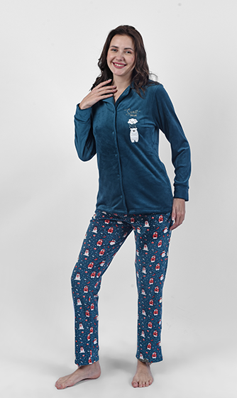 W24 J&amp;A Bear in Christmas 9226 Pyjama