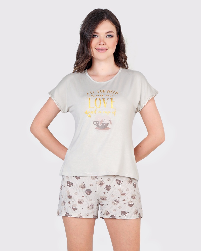 S24 J&amp;A Bunny Dots 8341 Short