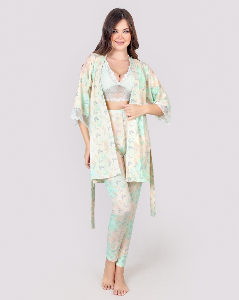 S24 J&amp;A Colorful 8212 Pyjama &amp; Robe
