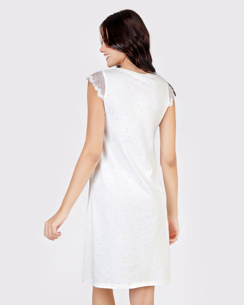 S24 J&amp;A Dots 8010 Night Dress