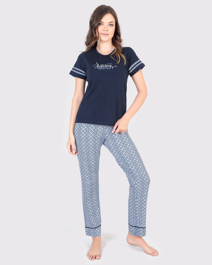 S24 J&amp;A Geomatric 8020 Pyjama