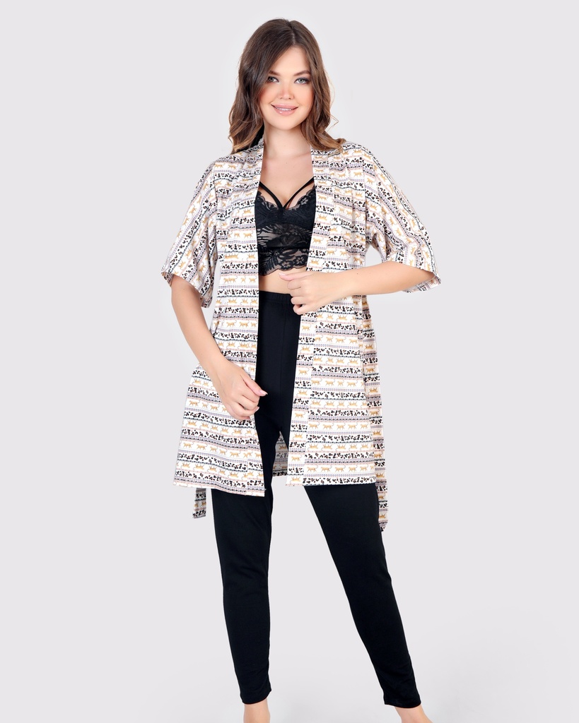 S24 J&amp;A Leo 8082 Pyjama &amp; Robe