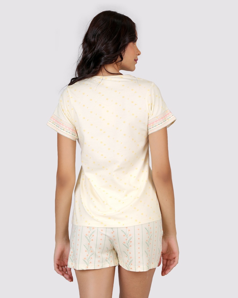 S24 J&amp;A Mini Flowers 8071 Short
