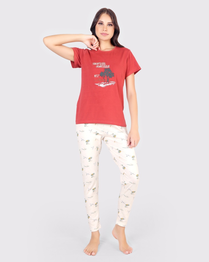 S24 J&amp;A Palm Tree 8051 Pyjama