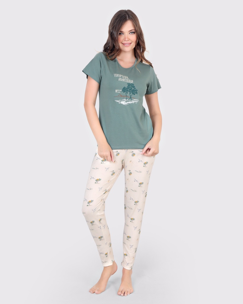 S24 J&amp;A Palm Tree 8051 Pyjama