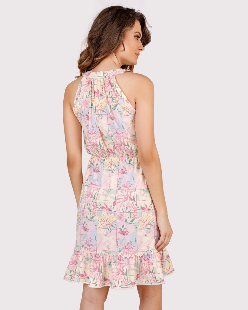 S24 J&amp;A Pinky Flower 8171 Night Dress