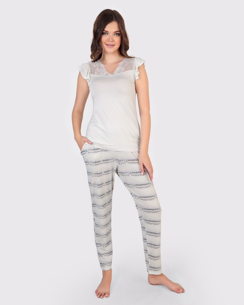 S24 J&amp;A Strip Nordic 8271 Pyjama