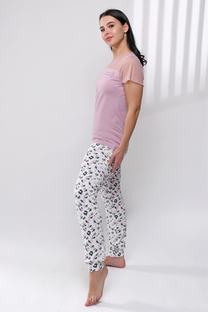S23 J&amp;A Floral Birds 8113 pyjama