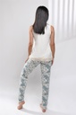 S23 J&amp;A Green Cheekers 8041 pyjama