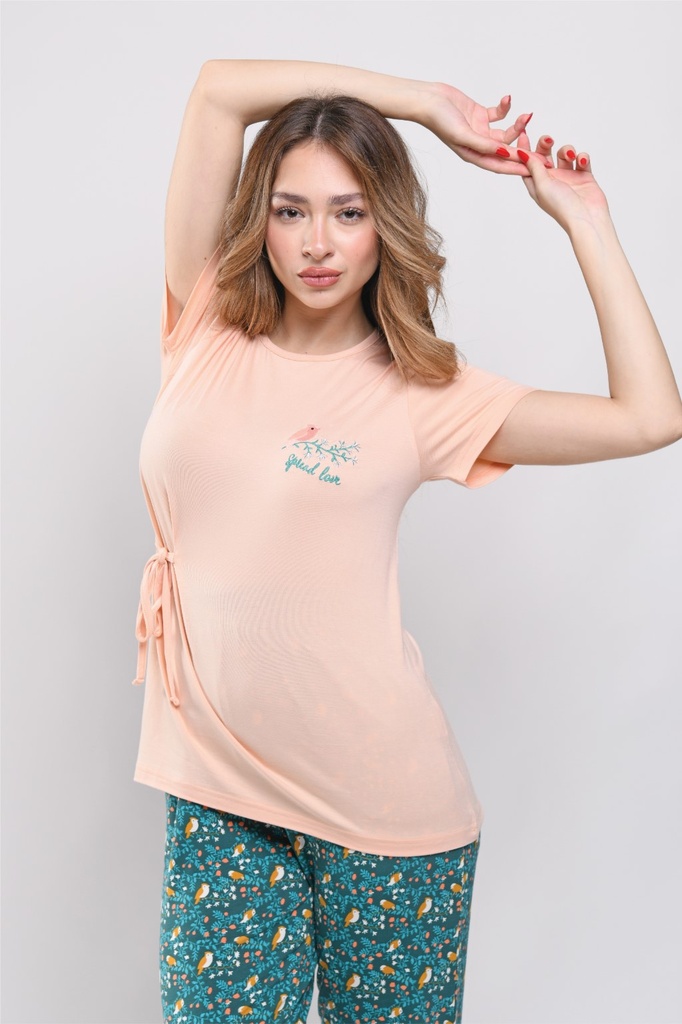 S23 J&amp;A Blooming Birds 8033 pyjama