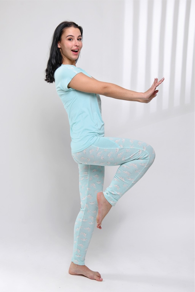S23 J&amp;A Blue Cyal Birds 8211 pyjama