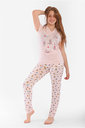 S23 J&amp;A Wild Girl 8153 Teen pyjama