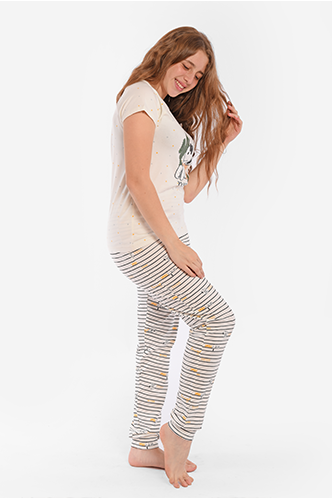 S23 J&amp;A Snoopy 8172 Teen pyjama