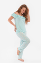 S23 J&amp;A Blue Cyal Birds 8214 Teen pyjama
