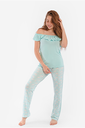 S23 J&amp;A Blue Cyal Birds 8214 Teen pyjama
