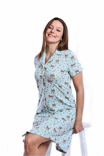 S23 J&amp;A Deer 8262 Night Dress