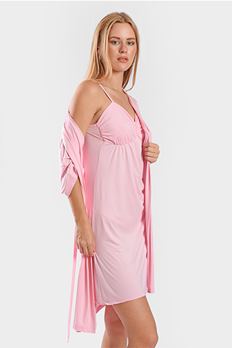 Ling J&amp;A 66020 - H49 Sleep Shirt &amp; Robe