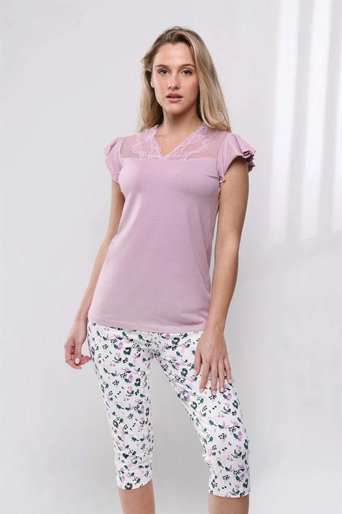S23 J&amp;A Floral Birds 8111 premoda