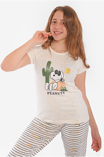 S23 J&amp;A Snoopy 8172 Teen pyjama