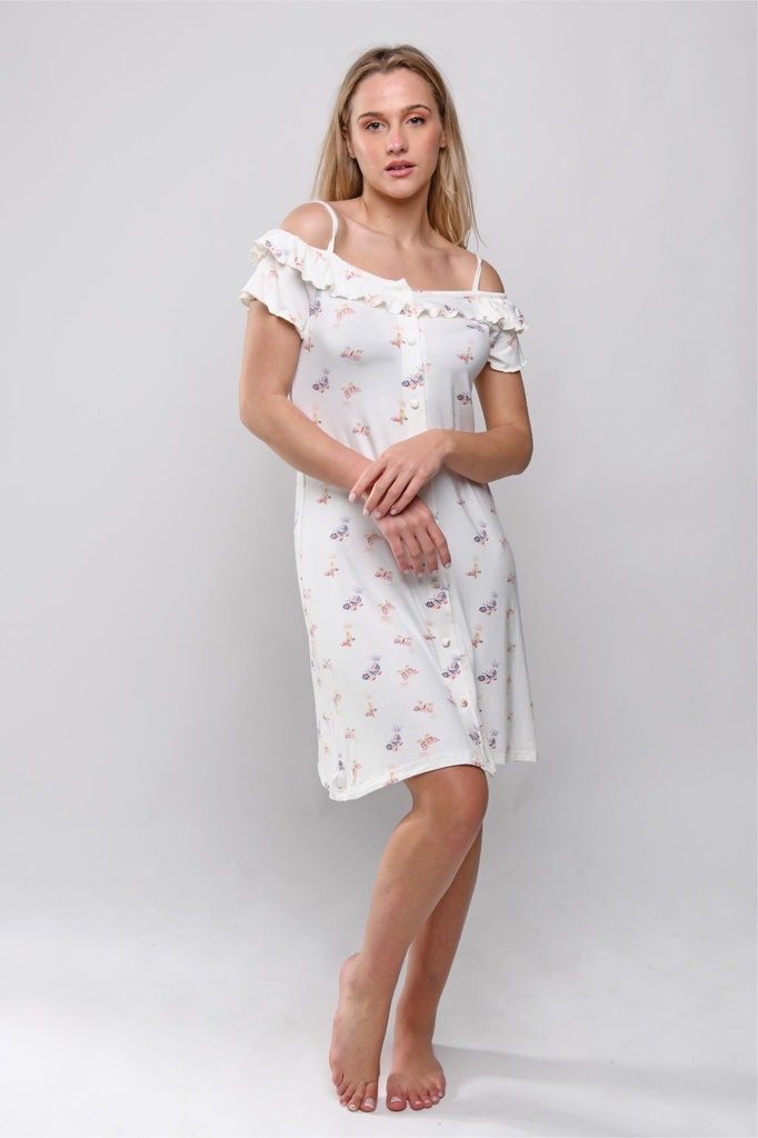 S23 J&amp;A Butter Fly Dance  8321 Night Dress