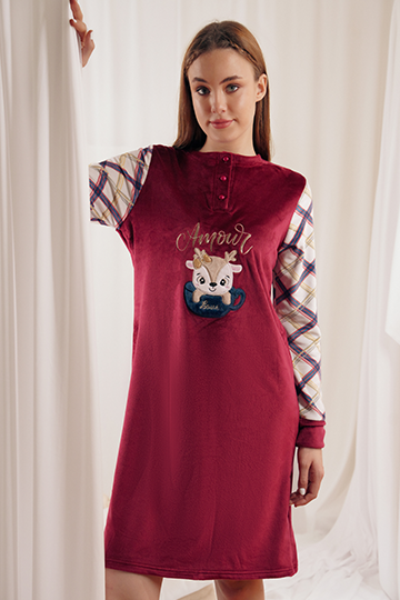 W24 J&amp;A Checkers 9070 Night Dress