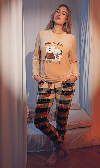 W24 J&amp;A Cat 9212 Pyjama