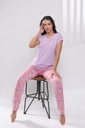 S23 J&A Purple Floral 8002 pyjama